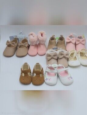 8 Pair Bundle Kids Bow Mary Jane Shoes OBO